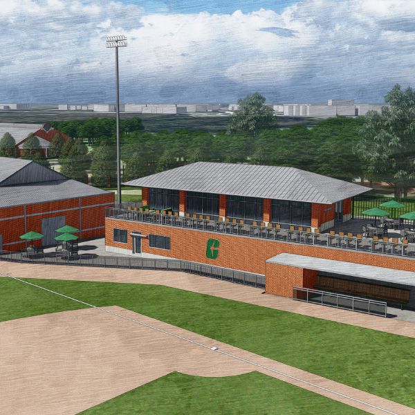 Baseball clubhouse rendering